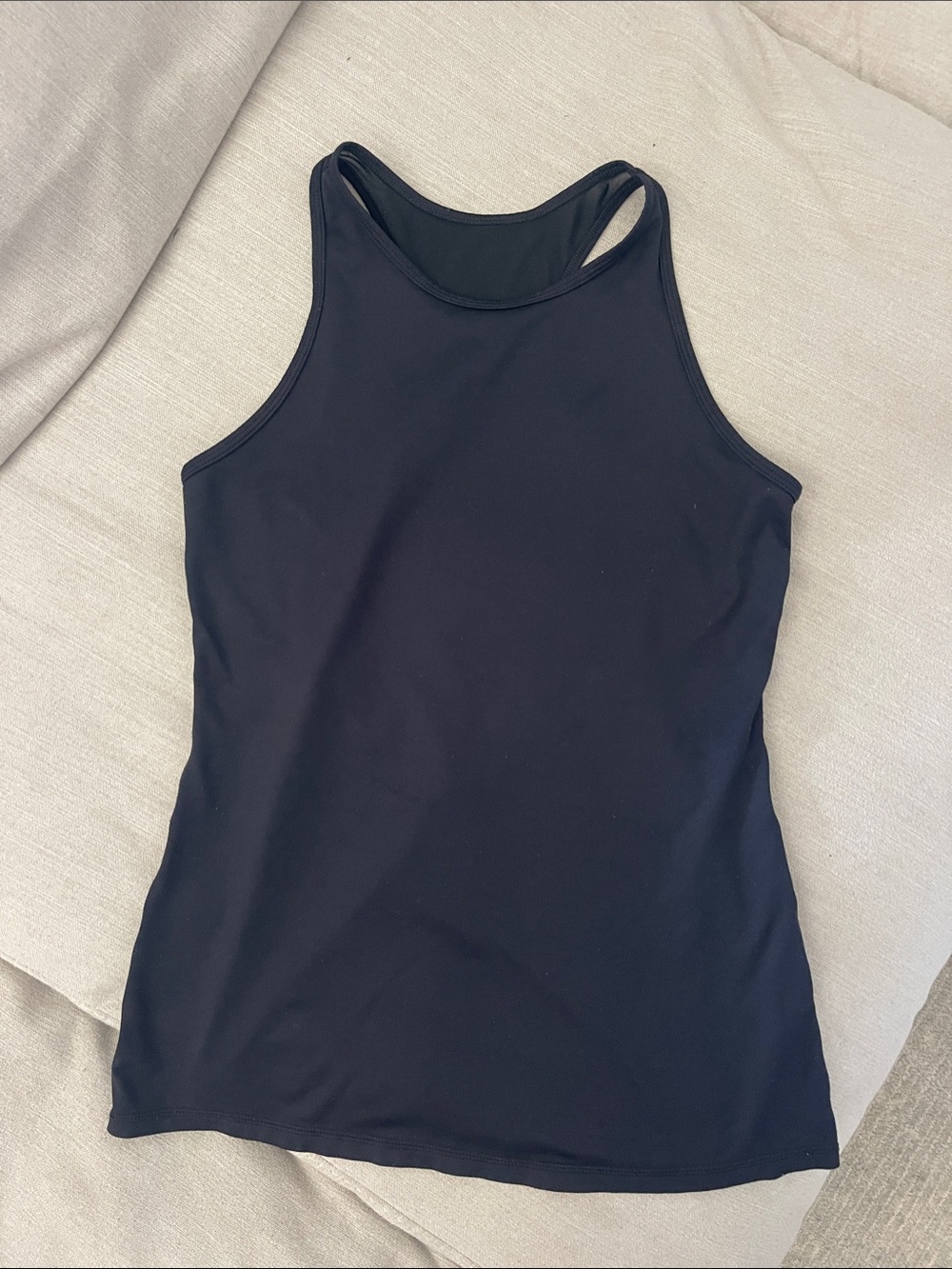 Black High-Neck Women's Tank Top